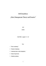 Összefoglalók, jegyzetek 'Home Reading - Bill Donaldson "Sales Management Theory and Practice"', 1.                