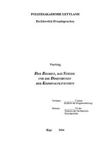 Kutatási anyagok 'Der Begriff, das System Und die Dimensionen der Kriminalprävention', 1.                