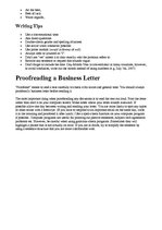 Összefoglalók, jegyzetek 'Business Letter', 10.                