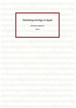 Kutatási anyagok 'Marketing Strategy in Apple', 1.                