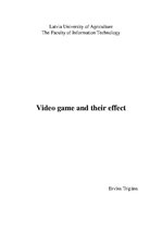 Összefoglalók, jegyzetek 'Video Games and Their Effect', 1.                