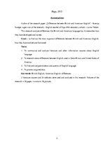 Kutatási anyagok 'Differences between British and American English', 2.                