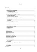 Kutatási anyagok 'Differences between British and American English', 4.                