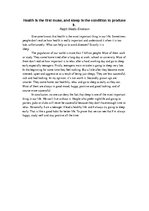 Esszék '"Health Is the First Muse, and Sleep Is the Condition to Produce It." Ralph Wald', 1.                