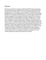 Esszék 'Television', 1.                