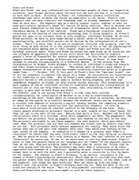 Esszék 'The Relationship Between the Philosophy of Plato and the Psychology of Freud', 1.                