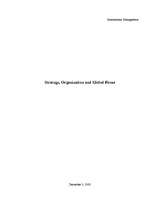 Összefoglalók, jegyzetek 'Strategy, Organization and Global Firms', 1.                