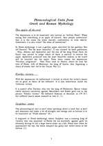 Kutatási anyagok 'Phraseological Units from Greek and Roman Mythology', 3.                