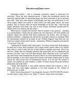 Esszék 'Education and Future Career', 1.                