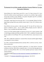 Kutatási anyagok 'Žymiausiasis latvių kilmės egzodo architektas Gunaras Birkertas', 1.                