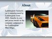 Prezentációk 'Lamborghini Gallardo', 4.                