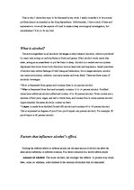 Kutatási anyagok 'Alcohol Consumption and Alcohol Dependence among the Youth', 4.                