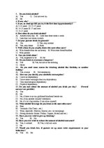 Kutatási anyagok 'Alcohol Consumption and Alcohol Dependence among the Youth', 10.                