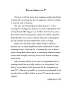 Esszék 'Too Much Violence on TV', 1.                