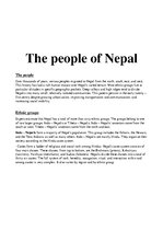 Esszék 'The People of Nepal', 1.                