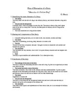 Összefoglalók, jegyzetek 'Plan of Discussion of a Story', 1.                