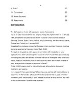 Kutatási anyagok 'European Single Currency - Euro', 3.                