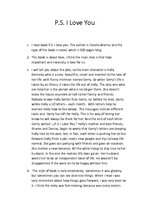 Összefoglalók, jegyzetek 'Book Report "P.S. I Love You"', 1.                