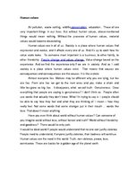 Esszék 'Human Values', 1.                