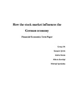 Kutatási anyagok 'How the Stock Market Influences the German Economy', 1.                