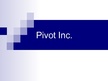 Kutatási anyagok 'Company "Pivot"', 14.                