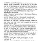 Esszék 'The Hippopotamus: Endangered Species Report', 1.                