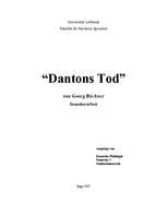 Kutatási anyagok 'Dantons Tod von Georg Büchner Semesterarbeit', 1.                
