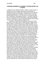 Esszék 'Friendship and Loneliness in J.Steinback's "Of Mice and Men" and in Real Life', 1.                