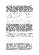 Esszék 'Friendship and Loneliness in J.Steinback's "Of Mice and Men" and in Real Life', 2.                