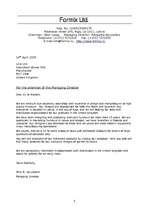 Minták 'Commercial Correspondence Portfolio', 5.                