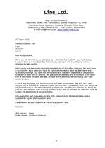 Minták 'Commercial Correspondence Portfolio', 6.                