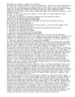 Esszék 'The Quest for Identity in American Literature', 1.                