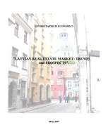 Kutatási anyagok 'Latvian Real Estate Market: Trends and Prospects', 1.                