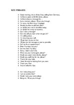 Összefoglalók, jegyzetek 'Telephoning ', 1.                