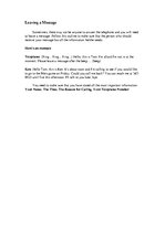 Összefoglalók, jegyzetek 'Telephoning ', 3.                