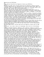 Esszék 'Opportunities and Challenges ', 1.                