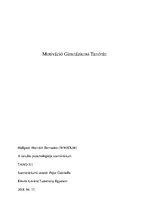 Kutatási anyagok 'Percepció és figyelem, motiváció a gimnázumi tanórán', 1.                