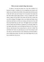 Kutatási anyagok 'There Are More Valuable Things than Money', 1.                