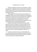 Esszék 'Male and Female Roles in Our Society', 1.