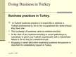 Prezentációk 'Doing Business in Turkey', 8.                