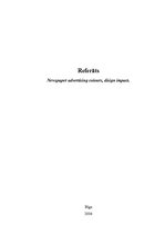 Kutatási anyagok 'Newspaper Advertising Colours, Design Impact', 1.                