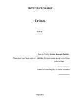 Kutatási anyagok 'Crimes', 1.                
