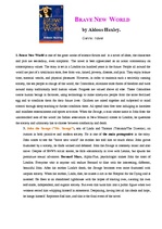 Összefoglalók, jegyzetek '"Brave New World" by Aldous Huxley', 1.                