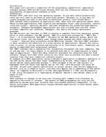 Esszék 'Programming Capabilities and Application Software Comparison', 1.                