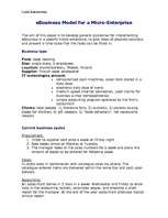 Kutatási anyagok 'E-business Model for a Micro-Enterprise', 1.                