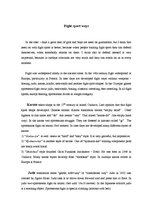 Kutatási anyagok 'Fight Sport Ways', 1.                