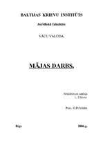 Összefoglalók, jegyzetek 'Vācu valoda juristiem no O.Pribitokas grāmatas', 1.                