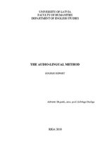 Kutatási anyagok 'Audio Lingual Method', 1.                
