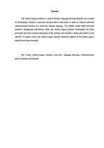 Kutatási anyagok 'Audio Lingual Method', 2.                