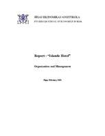 Kutatási anyagok 'Islande Hotel', 1.                
